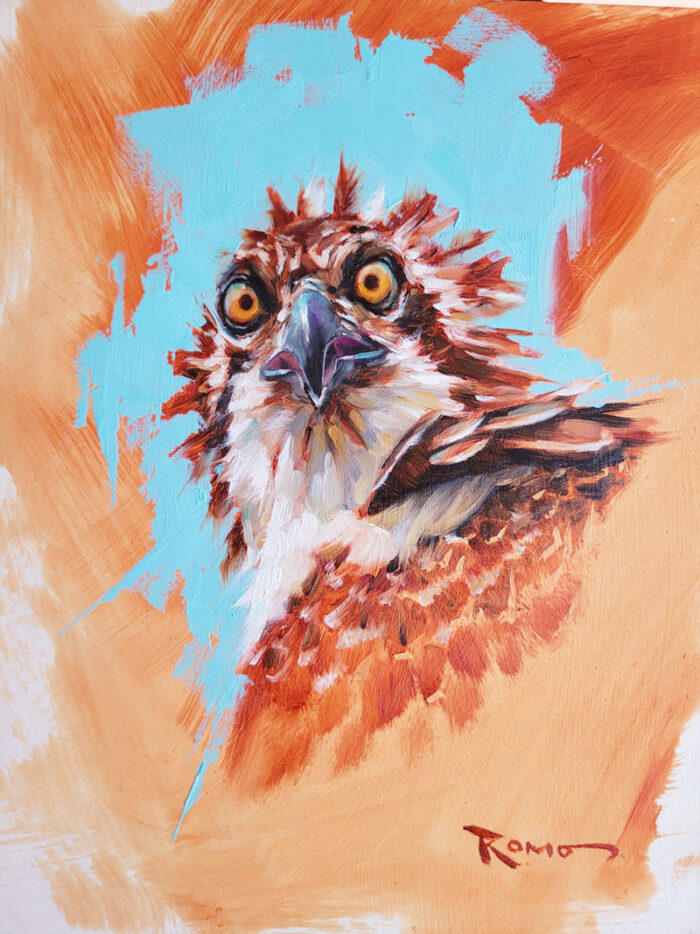 osprey oil painting